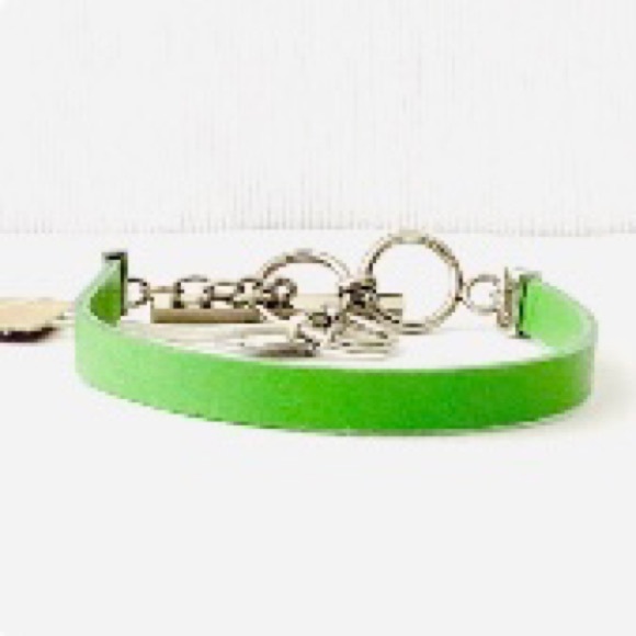 Lori Bonn Jewelry - Green Leather Bracelet by Lori Bonn